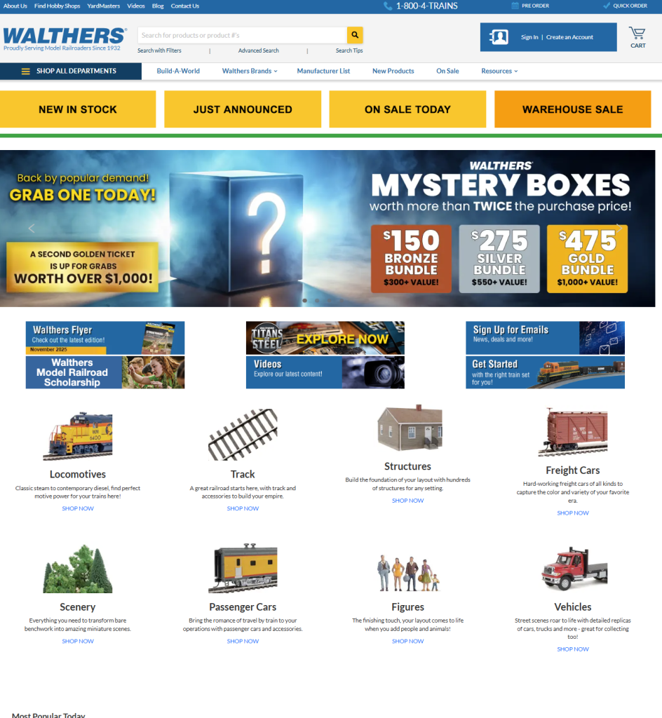 Walthers Website