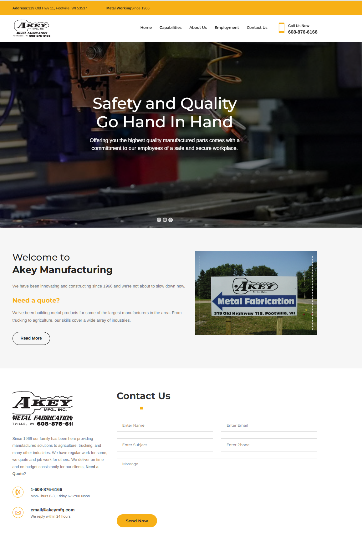 Akey Manufacturing Website