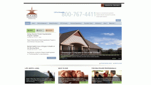 Wayback image of the combined homepage